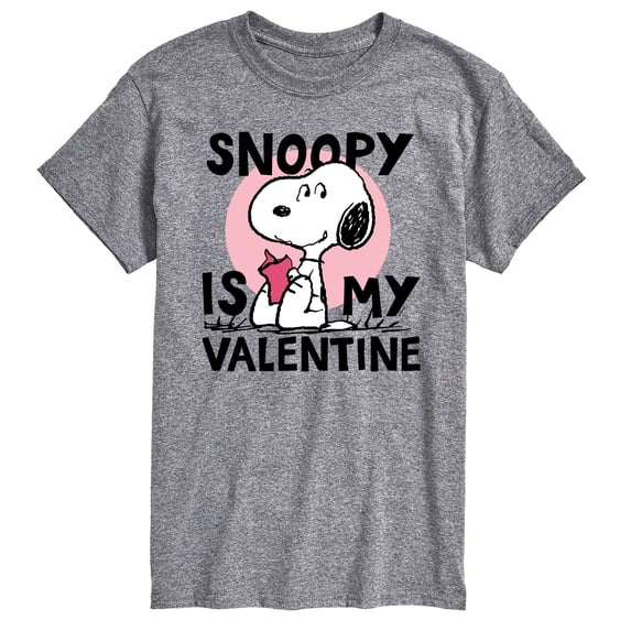 Peanuts - Snoopy Is My Valentine - Men's Short Sleeve Graphic T-Shirt