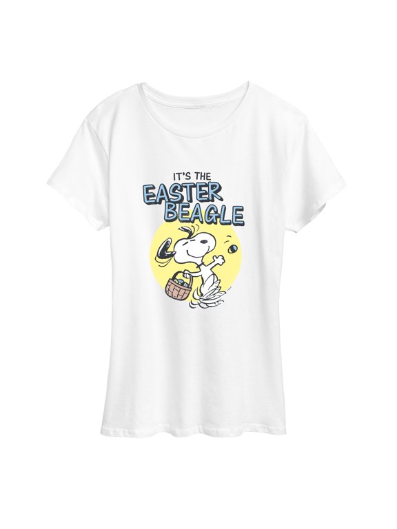 - Snoopy It's the Easter Beagle Women's Short Sleeve Graphic T-Shirt