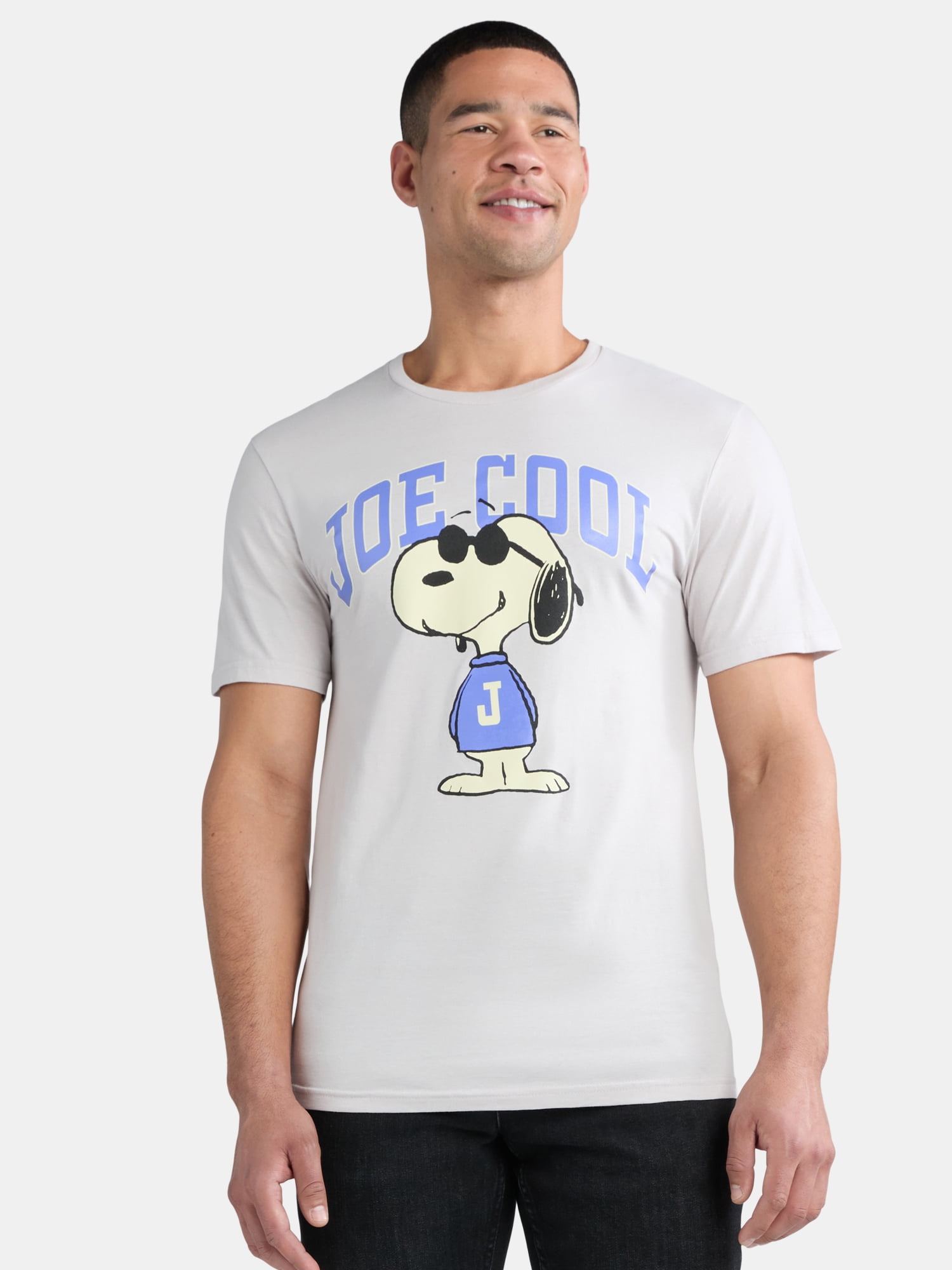 Peanuts Snoopy Joe Cool Men's and Big Men's Graphic Tee, Sizes S