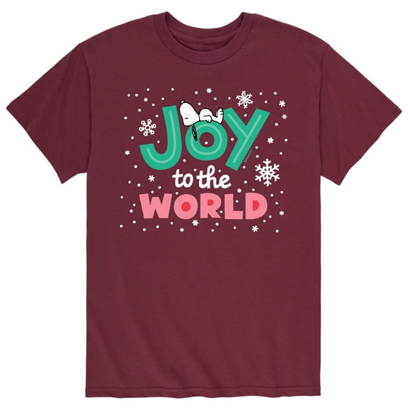 Peanuts - Snoopy Joy To The World - Men's Short Sleeve Graphic T-Shirt