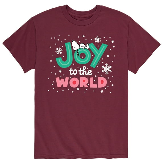 Peanuts - Snoopy Joy To The World - Men's Short Sleeve Graphic T-Shirt