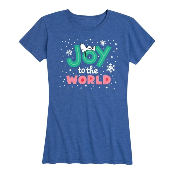 Peanuts - Snoopy Joy To The World - Women's Short Sleeve Graphic T-Shirt