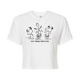 thumbnail image 1 of Peanuts - Snoopy Just Keep Dancing - Juniors Cropped Cotton Blend T-Shirt, 1 of 6