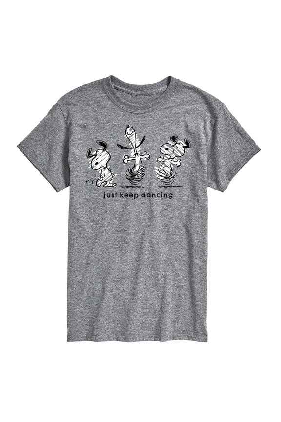 - Snoopy Just Keep Dancing - Men's Short Sleeve Graphic T-Shirt