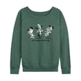 thumbnail image 1 of Peanuts - Snoopy Just Keep Dancing - Women's Lightweight French Terry Long Sleeve Shirt, 1 of 6