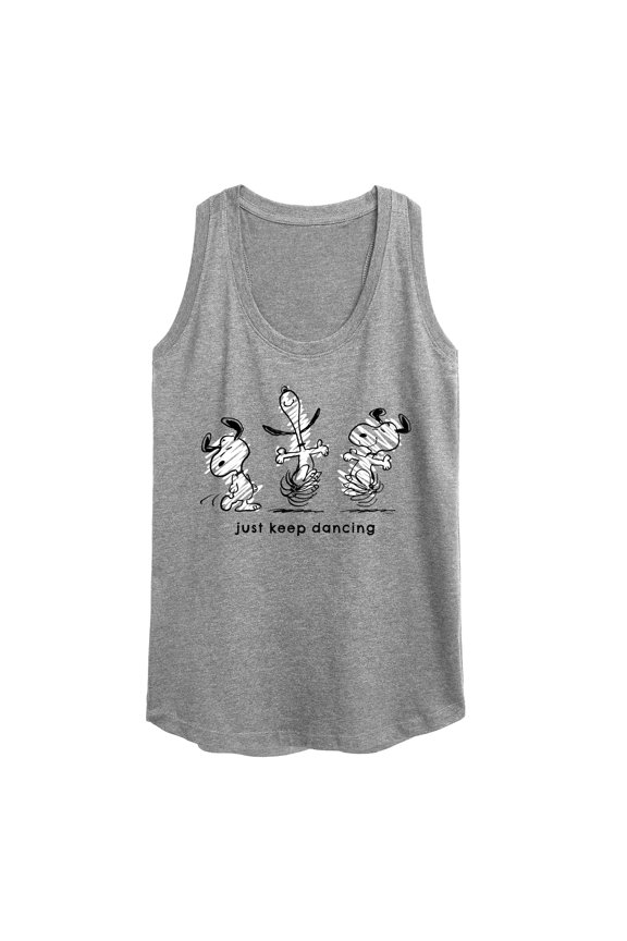 - Snoopy Just Keep Dancing - Women's Racerback Tank Top