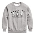 thumbnail image 1 of Peanuts - Snoopy Just Keep Dancing - Youth Crewneck Sweatshirt, 1 of 6
