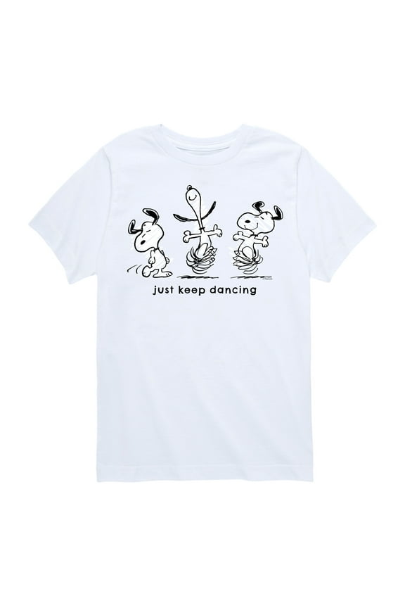 - Snoopy Just Keep Dancing - Youth Short Sleeve Tee