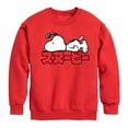 thumbnail image 1 of Peanuts - Snoopy Kanji - Toddler And Youth Crewneck Fleece Sweatshirt, 1 of 6