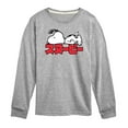 thumbnail image 1 of Peanuts - Snoopy Kanji - Toddler And Youth Long Sleeve Graphic T-Shirt, 1 of 6