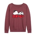 thumbnail image 1 of Peanuts - Snoopy Kanji - Women's Lightweight French Terry Long Sleeve Shirt, 1 of 6