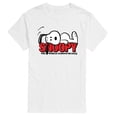 thumbnail image 1 of Peanuts - Snoopy Laying - Men's Short Sleeve Graphic T-Shirt, 1 of 5