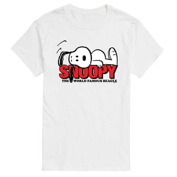 Peanuts - Snoopy Laying - Men's Short Sleeve Graphic T-Shirt