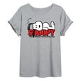 thumbnail image 1 of Peanuts - Snoopy Laying - Women's Oversized Graphic T-Shirt, 1 of 5