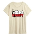 thumbnail image 1 of Peanuts - Snoopy Laying - Women's Short Sleeve Graphic T-Shirt, 1 of 5