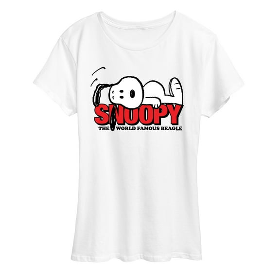 Peanuts - Snoopy Laying - Women's Short Sleeve Graphic T-Shirt