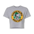 thumbnail image 1 of Peanuts - Snoopy Leading The Way - Juniors Cropped Cotton Blend T-Shirt, 1 of 5
