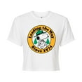 thumbnail image 1 of Peanuts - Snoopy Leading The Way - Juniors Cropped Cotton Blend T-Shirt, 1 of 5