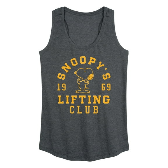 Peanuts - Snoopy Lifting Club - Women's Racerback Tank