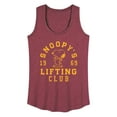thumbnail image 1 of Peanuts - Snoopy Lifting Club - Women's Racerback Tank, 1 of 5