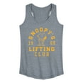 thumbnail image 1 of Peanuts - Snoopy Lifting Club - Women's Racerback Tank, 1 of 5