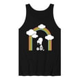 thumbnail image 1 of Peanuts - Snoopy Looking Up Rainbow - Men's Jersey Tank Top, 1 of 6