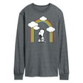 thumbnail image 1 of Peanuts - Snoopy Looking Up Rainbow - Men's Long Sleeve T-Shirt, 1 of 5