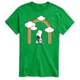 thumbnail image 1 of Peanuts - Snoopy Looking Up Rainbow - Men's Short Sleeve Graphic T-Shirt, 1 of 6