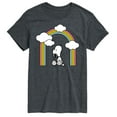thumbnail image 1 of Peanuts - Snoopy Looking Up Rainbow - Men's Short Sleeve Graphic T-Shirt, 1 of 6