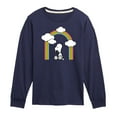 thumbnail image 1 of Peanuts - Snoopy Looking Up Rainbow - Toddler & Youth Long Sleeve Graphic T-Shirt, 1 of 6