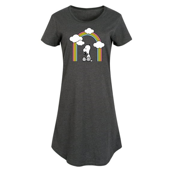 Peanuts - Snoopy Looking Up Rainbow - Women's Any Way Dress