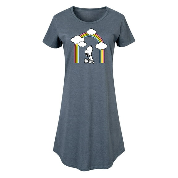 Peanuts - Snoopy Looking Up Rainbow - Women's Any Way Dress