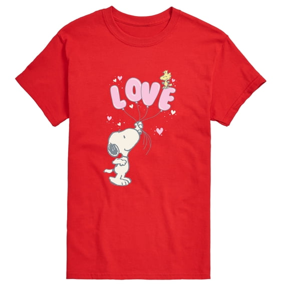 Peanuts - Snoopy Love Balloons Short Sleeve Graphic T-Shirt