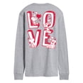 thumbnail image 1 of Peanuts - Snoopy Love - Men's Long Sleeve Graphic T-Shirt, 1 of 5