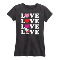 Peanuts - Snoopy Love Stacked - Women's Short Sleeve Graphic T-Shirt