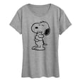 thumbnail image 1 of Peanuts - Snoopy Loves Woodstock - Women's Short Sleeve Graphic T-Shirt, 1 of 5