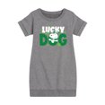 thumbnail image 1 of Peanuts - Snoopy Lucky Dog - Toddler And Youth Girls Fleece Dress, 1 of 6