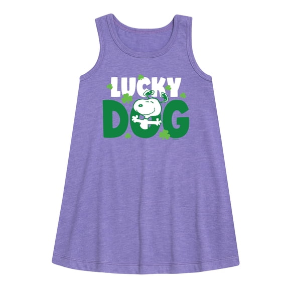 Peanuts - Snoopy Lucky Dog - Toddler and Youth Girls A-line Dress