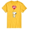 thumbnail image 1 of Peanuts - Snoopy Luv - Men's Short Sleeve Graphic T-Shirt, 1 of 6