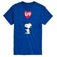 thumbnail image 1 of Peanuts - Snoopy Luv - Men's Short Sleeve Graphic T-Shirt, 1 of 6