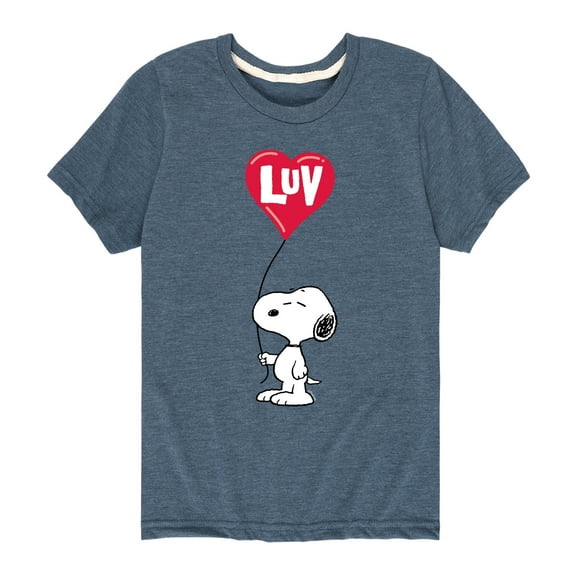 Peanuts - Snoopy Luv  - Toddler And Youth Short Sleeve Graphic T-Shirt