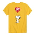 thumbnail image 1 of Peanuts - Snoopy Luv  - Toddler And Youth Short Sleeve Graphic T-Shirt, 1 of 6