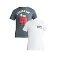 thumbnail image 1 of Peanuts Snoopy Men’s & Big Men’s Graphic Tee Shirt Chillin Nope Not Today, 2-Pack, Sizes S-3XL, 1 of 7