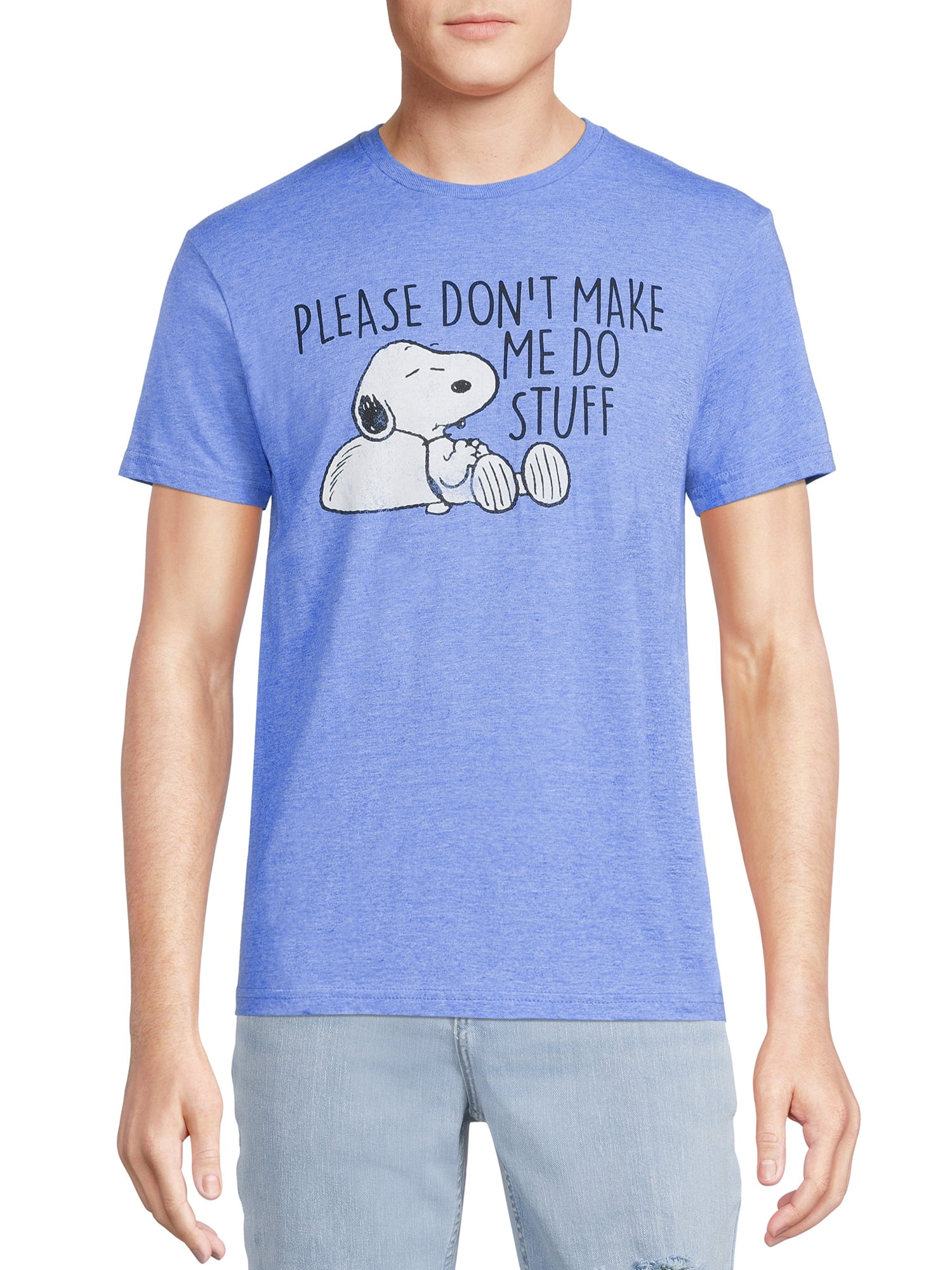 Peanuts Snoopy Men's & Big Short Sleeve Tee Shirt, Sizes S-3XL -