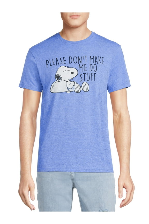Snoopy Men's & Big Men's Short Sleeve Tee Shirt, Sizes S-3XL