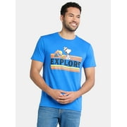 Peanuts Snoopy Men’s and Big Men’s Explore Graphic Tee, Sizes S-3XL