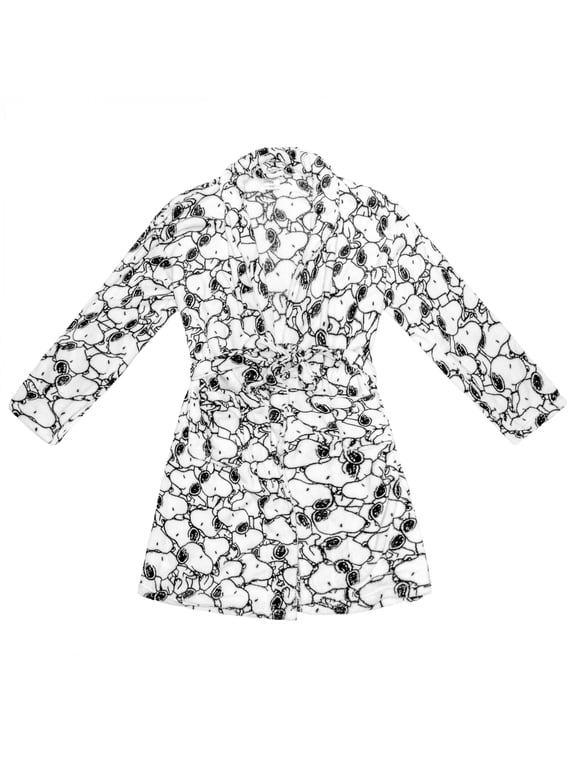 Snoopy Mob Line Drawings Adult Robe-Large/XLarge