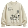 thumbnail image 1 of Peanuts - Snoopy Mom Definition - Women's Oversized Fleece Crew Sweatshirt, 1 of 4