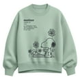 thumbnail image 1 of Peanuts - Snoopy Mom Definition - Women's Oversized Fleece Crew Sweatshirt, 1 of 4