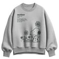 thumbnail image 1 of Peanuts - Snoopy Mom Definition - Women's Oversized Fleece Crew Sweatshirt, 1 of 4